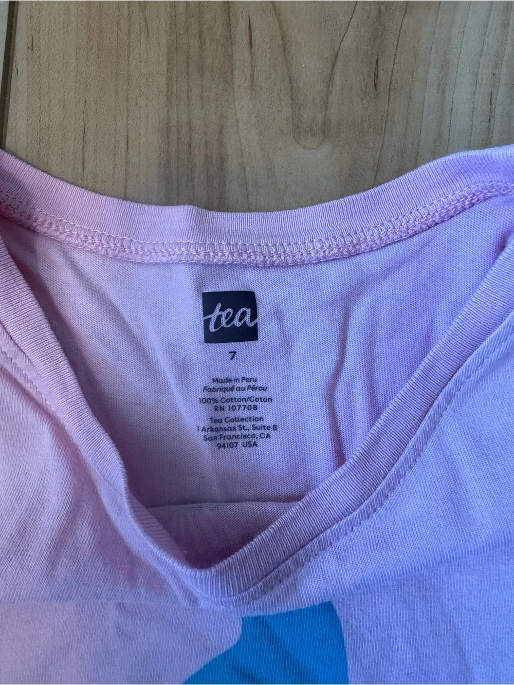 Tea Collection Size 7 Peacock Long Sleeve Tee